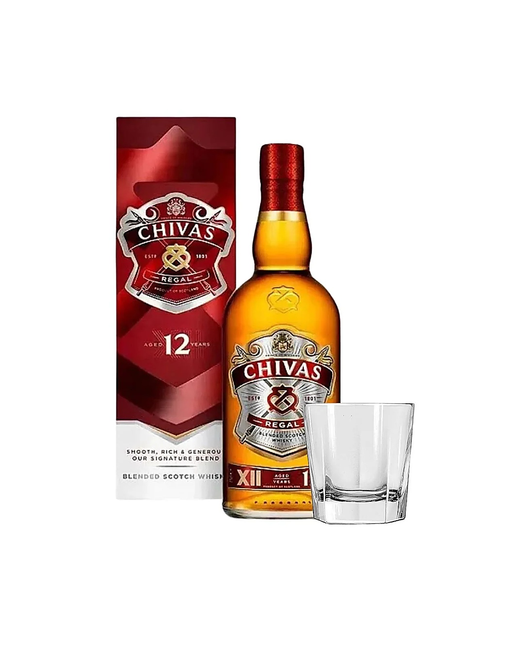 Chivas Regal 12Yo 1L + Mug Glass